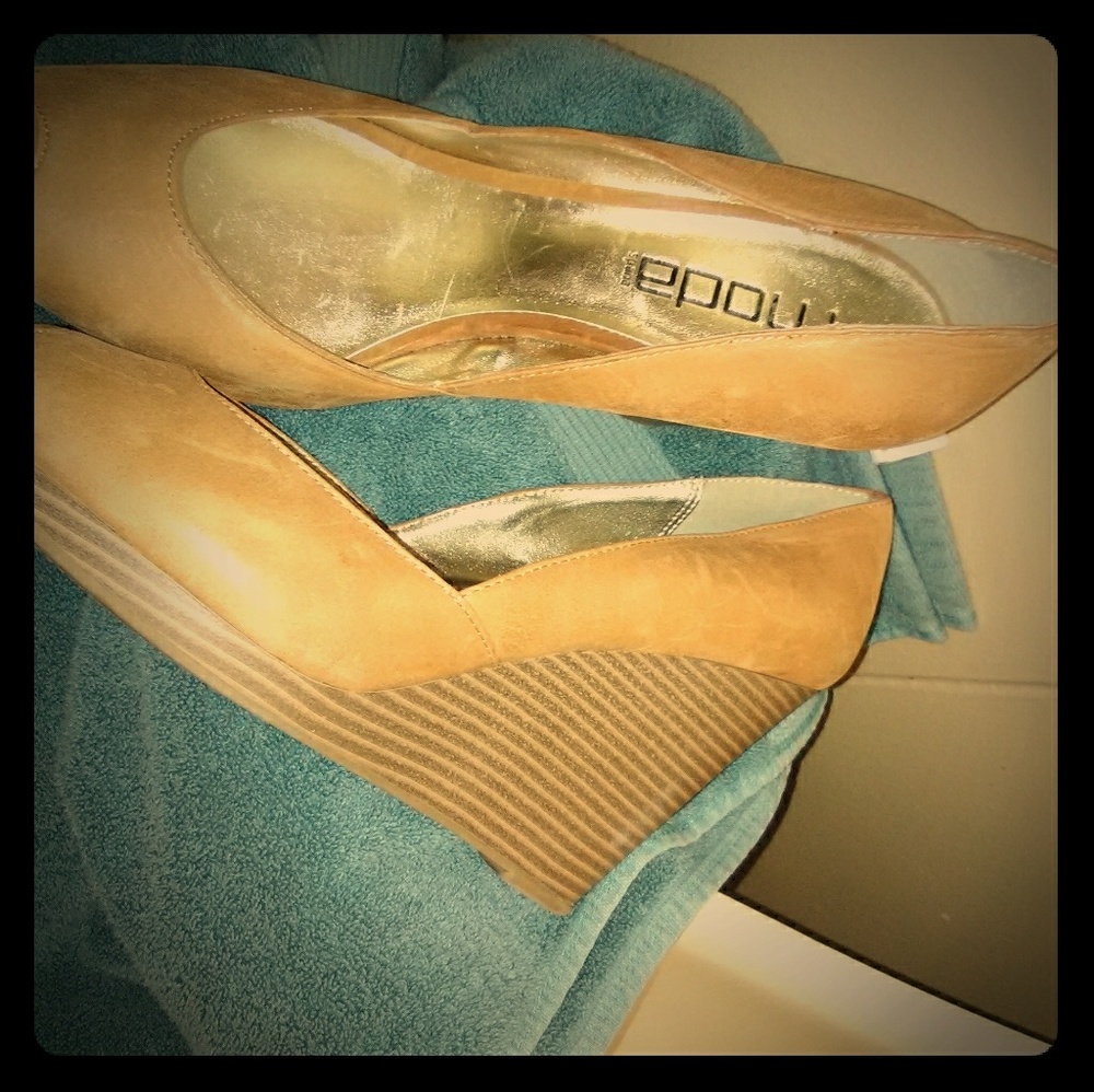 Pre-owned Moda Spana Wedges